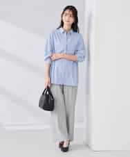 K2BFD01044 a.v.v(アー・ヴェ・ヴェ) 【シワになりにくい】ベーシックシャツ ライトピンク