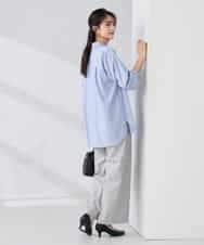 K2BFD01044 a.v.v(アー・ヴェ・ヴェ) 【シワになりにくい】ベーシックシャツ ライトピンク