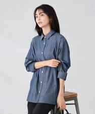 K2BFD01044 a.v.v(アー・ヴェ・ヴェ) 【シワになりにくい】ベーシックシャツ ライトピンク