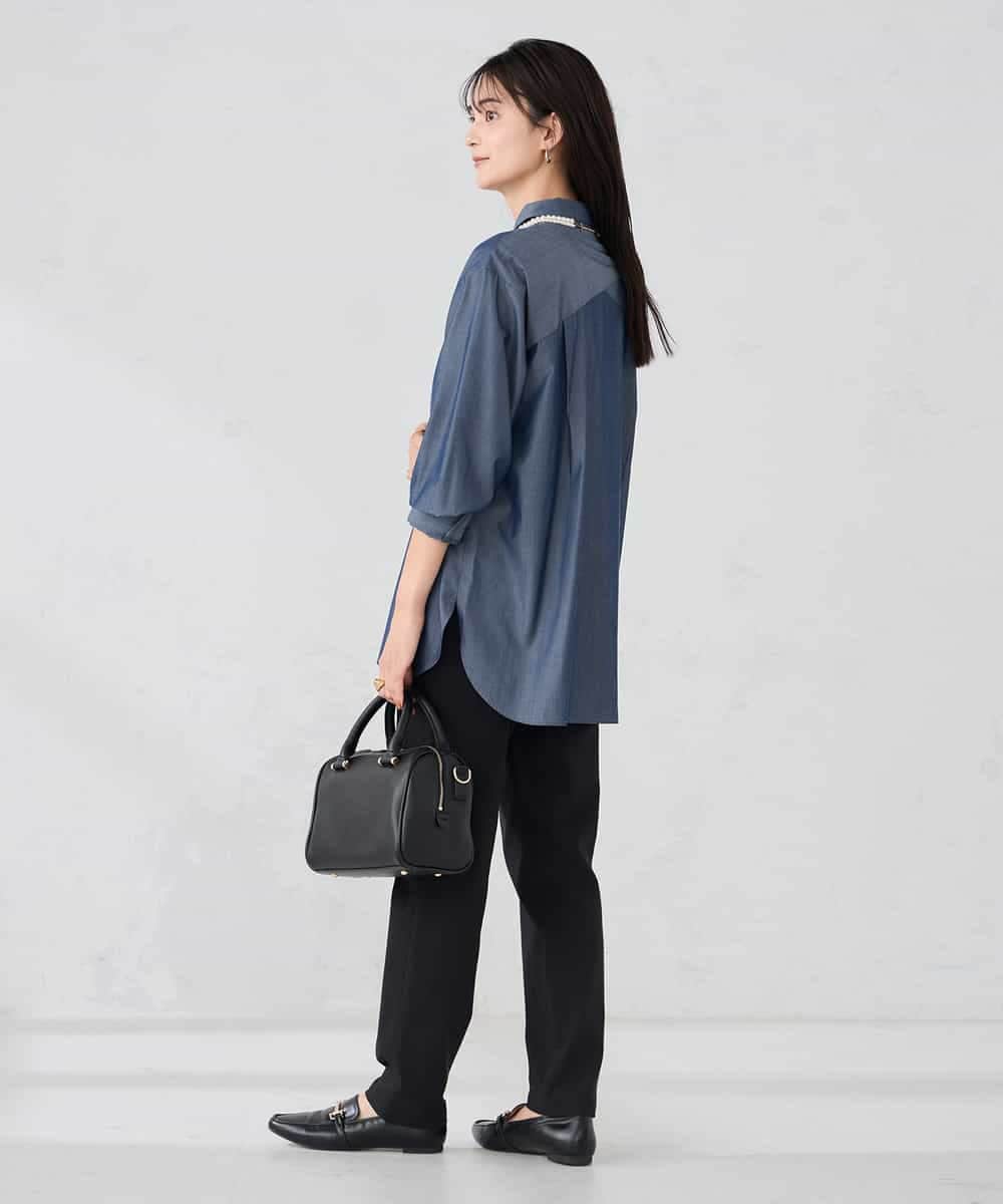 K2BFD01044 a.v.v(アー・ヴェ・ヴェ) 【シワになりにくい】ベーシックシャツ ライトピンク