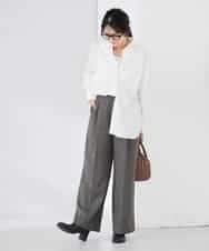 K2BFD01044 a.v.v(アー・ヴェ・ヴェ) 【シワになりにくい】ベーシックシャツ ライトピンク