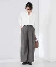 K2BFD01044 a.v.v(アー・ヴェ・ヴェ) 【シワになりにくい】ベーシックシャツ ライトピンク