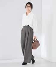 K2BFD01044 a.v.v(アー・ヴェ・ヴェ) 【シワになりにくい】ベーシックシャツ ライトピンク