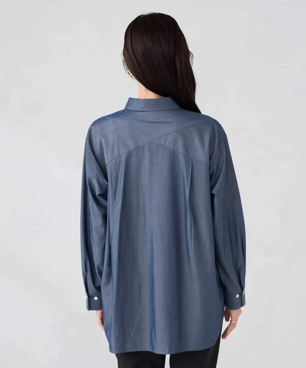 K2BFD01044 a.v.v(アー・ヴェ・ヴェ) 【シワになりにくい】ベーシックシャツ ライトピンク