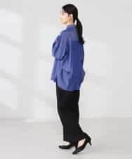 K2BFD02044 a.v.v(アー・ヴェ・ヴェ) 【シワになりにくい】スキッパーシャツ ライトカーキ