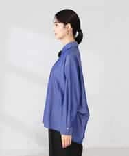 K2BFD02044 a.v.v(アー・ヴェ・ヴェ) 【シワになりにくい】スキッパーシャツ ライトカーキ