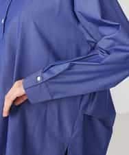 K2BFD02044 a.v.v(アー・ヴェ・ヴェ) 【シワになりにくい】スキッパーシャツ ライトカーキ