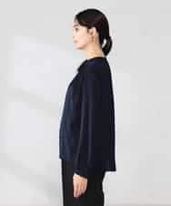 K2BFD04044 a.v.v(アー・ヴェ・ヴェ) 【洗える】サテンギャザーブラウス ピンク