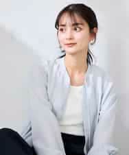 K2BFD23059 a.v.v(アー・ヴェ・ヴェ) エアリーフレアブラウス ライトブルー