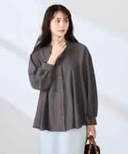 K2BFD23059 a.v.v(アー・ヴェ・ヴェ) エアリーフレアブラウス ライトブルー