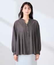 K2BFD23059 a.v.v(アー・ヴェ・ヴェ) エアリーフレアブラウス ライトブルー