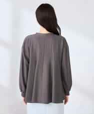 K2BFD23059 a.v.v(アー・ヴェ・ヴェ) エアリーフレアブラウス ライトブルー