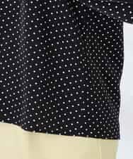 K2BFD25049 a.v.v(アー・ヴェ・ヴェ) フリルVネックドット柄ブラウス ホワイト