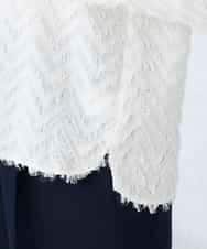 K2BFD27059 a.v.v(アー・ヴェ・ヴェ) フリンジジャガードシャツ グリーン