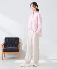 K2BFD28049 a.v.v(アー・ヴェ・ヴェ) ストライプ柄クロップドシャツ ピンク