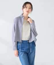 K2BFD28049 a.v.v(アー・ヴェ・ヴェ) ストライプ柄クロップドシャツ ピンク