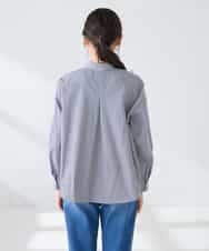 K2BFD28049 a.v.v(アー・ヴェ・ヴェ) ストライプ柄クロップドシャツ ピンク