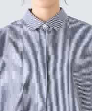 K2BFD28049 a.v.v(アー・ヴェ・ヴェ) ストライプ柄クロップドシャツ ピンク