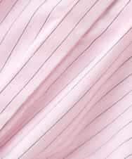 K2BFD28049 a.v.v(アー・ヴェ・ヴェ) ストライプ柄クロップドシャツ ピンク