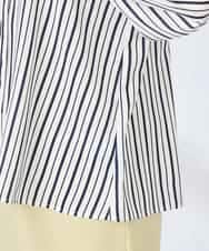 K2BFD34049 a.v.v(アー・ヴェ・ヴェ) フリルネックボウタイブラウス ネイビー