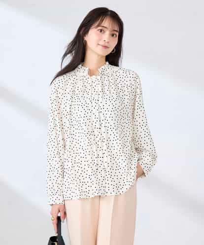 K2BFD34049 a.v.v フリルネックボウタイブラウス