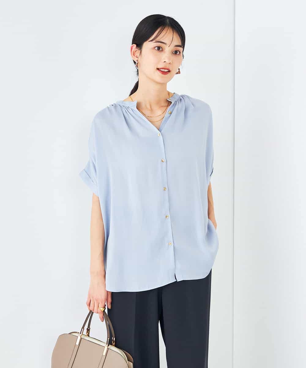 ドットサイドギャザーブラウス | 2024 AW Collection| yori