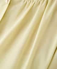 K2BGD05039 a.v.v(アー・ヴェ・ヴェ) 【接触冷感/UVカット】サテンギャザーブラウス【吸水速乾/イージーケア】 ダークグレー