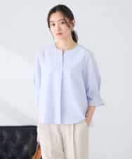 K2BGD08044 a.v.v(アー・ヴェ・ヴェ) ソフトサッカースキッパーブラウス ライトブルー