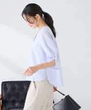 K2BGD08044 a.v.v(アー・ヴェ・ヴェ) ソフトサッカースキッパーブラウス ライトブルー