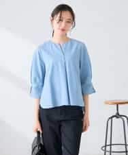 K2BGD08044 a.v.v(アー・ヴェ・ヴェ) ソフトサッカースキッパーブラウス ライトブルー