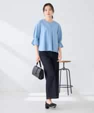 K2BGD08044 a.v.v(アー・ヴェ・ヴェ) ソフトサッカースキッパーブラウス ライトブルー