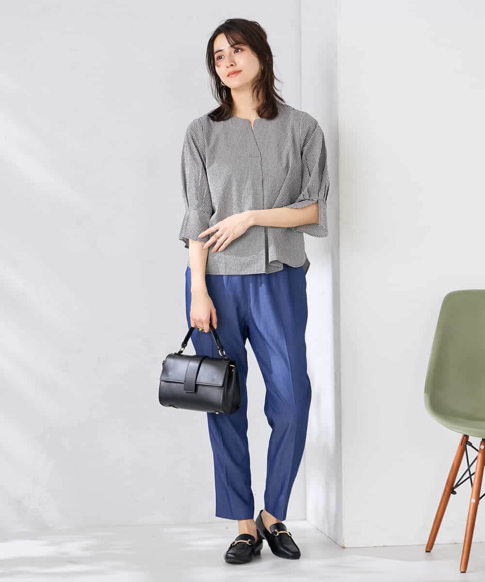 K2BGD08044 a.v.v(アー・ヴェ・ヴェ) ソフトサッカースキッパーブラウス ライトブルー