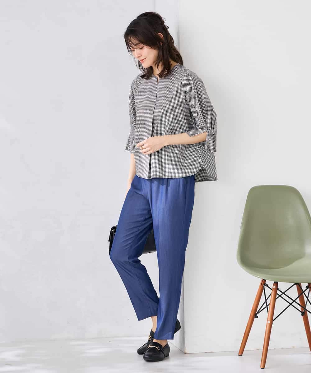 K2BGD08044 a.v.v(アー・ヴェ・ヴェ) ソフトサッカースキッパーブラウス ライトブルー