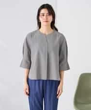 K2BGD08044 a.v.v(アー・ヴェ・ヴェ) ソフトサッカースキッパーブラウス ライトブルー