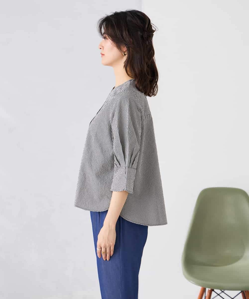 K2BGD08044 a.v.v(アー・ヴェ・ヴェ) ソフトサッカースキッパーブラウス ライトブルー