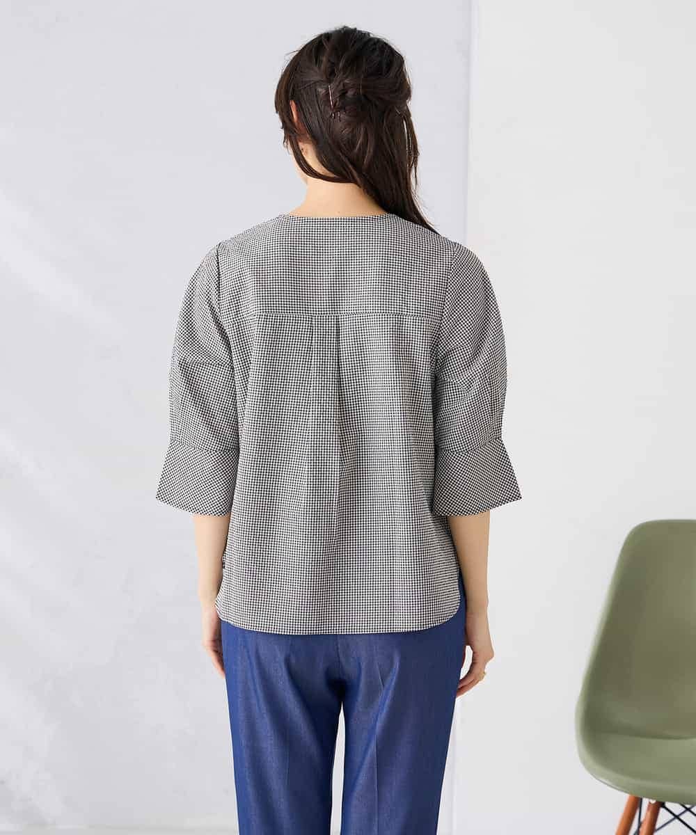 K2BGD08044 a.v.v(アー・ヴェ・ヴェ) ソフトサッカースキッパーブラウス ライトブルー