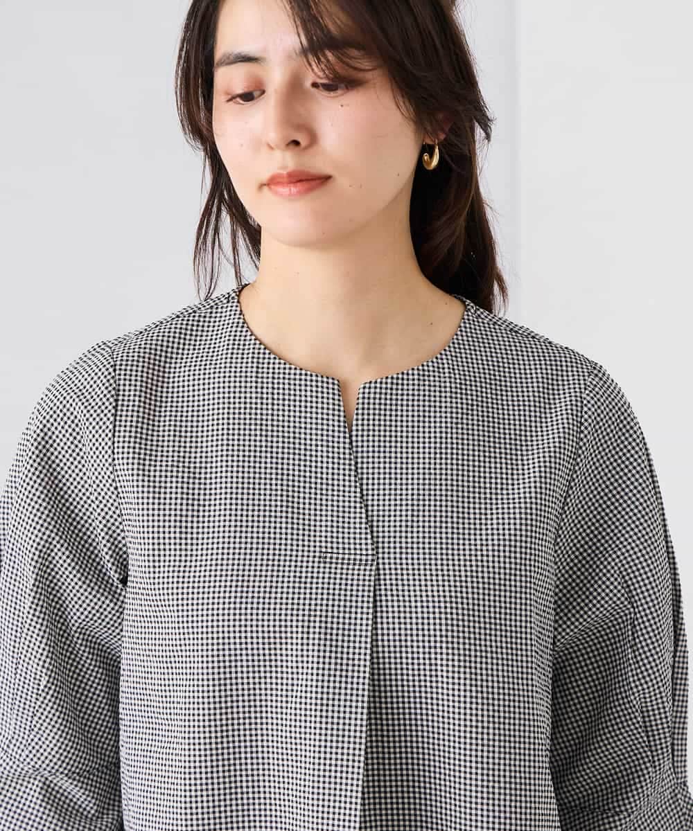 K2BGD08044 a.v.v(アー・ヴェ・ヴェ) ソフトサッカースキッパーブラウス ライトブルー