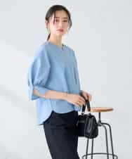 K2BGD08044 a.v.v(アー・ヴェ・ヴェ) ソフトサッカースキッパーブラウス ブルー