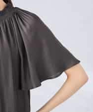 K2BGD14039 a.v.v(アー・ヴェ・ヴェ) エアリーサテンシャーリングネックブラウス ピンク