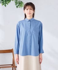 K2BGD15044 a.v.v(アー・ヴェ・ヴェ) バックタックシアーシャツ【接触冷感/イージーケア】 レッド