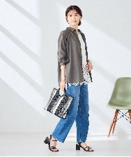 K2BGD15044 a.v.v(アー・ヴェ・ヴェ) バックタックシアーシャツ【接触冷感/イージーケア】 レッド
