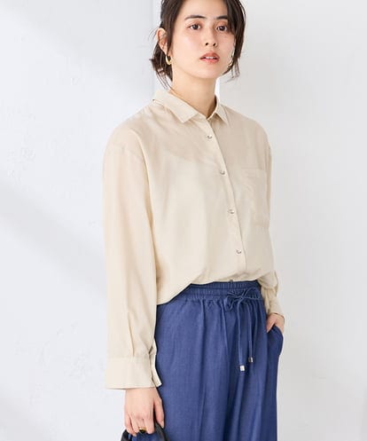 K2BGD15044 a.v.v バックタックシアーシャツ【接触冷感/イージーケア】