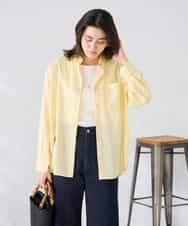 K2BGD15044 a.v.v(アー・ヴェ・ヴェ) バックタックシアーシャツ【接触冷感/イージーケア】 レッド