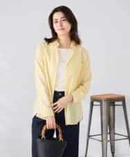 K2BGD15044 a.v.v(アー・ヴェ・ヴェ) バックタックシアーシャツ【接触冷感/イージーケア】 レッド