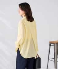 K2BGD15044 a.v.v(アー・ヴェ・ヴェ) バックタックシアーシャツ【接触冷感/イージーケア】 レッド