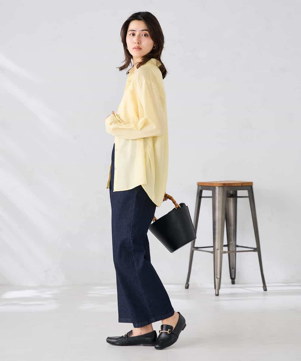 K2BGD15044 a.v.v(アー・ヴェ・ヴェ) バックタックシアーシャツ【接触冷感/イージーケア】 レッド