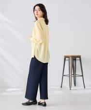 K2BGD15044 a.v.v(アー・ヴェ・ヴェ) バックタックシアーシャツ【接触冷感/イージーケア】 レッド