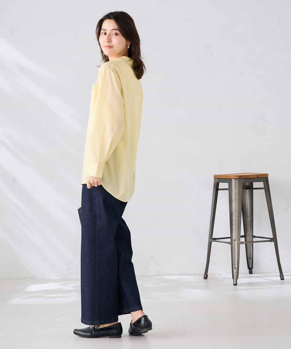 K2BGD15044 a.v.v(アー・ヴェ・ヴェ) バックタックシアーシャツ【接触冷感/イージーケア】 レッド