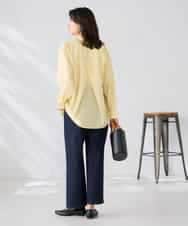 K2BGD15044 a.v.v(アー・ヴェ・ヴェ) バックタックシアーシャツ【接触冷感/イージーケア】 レッド