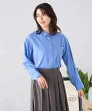 K2BGD15044 a.v.v(アー・ヴェ・ヴェ) バックタックシアーシャツ【接触冷感/イージーケア】 レッド